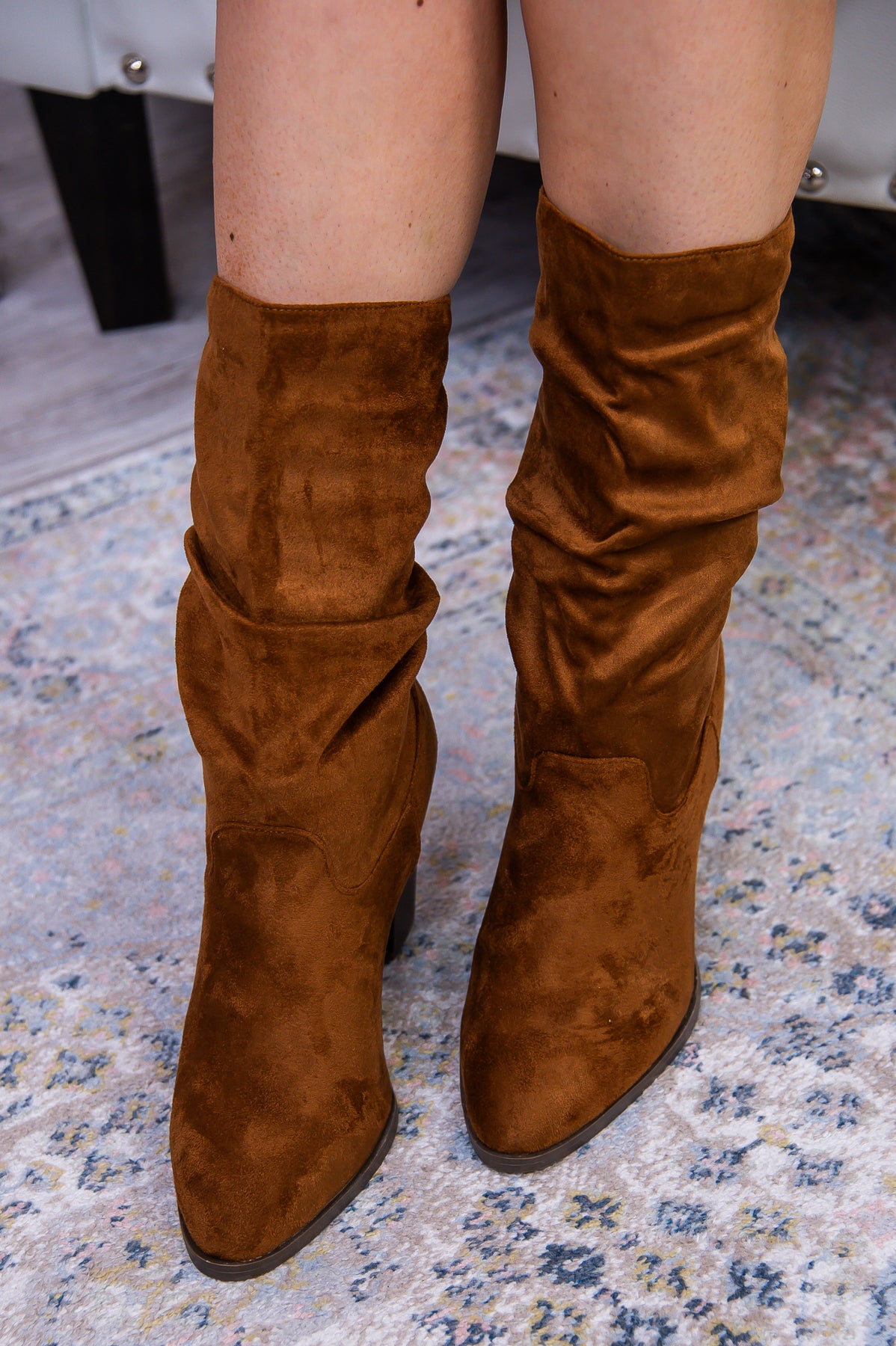 Leaves Are Falling And Boots Are Calling Chestnut Solid Suede Boots - SHO2616CN