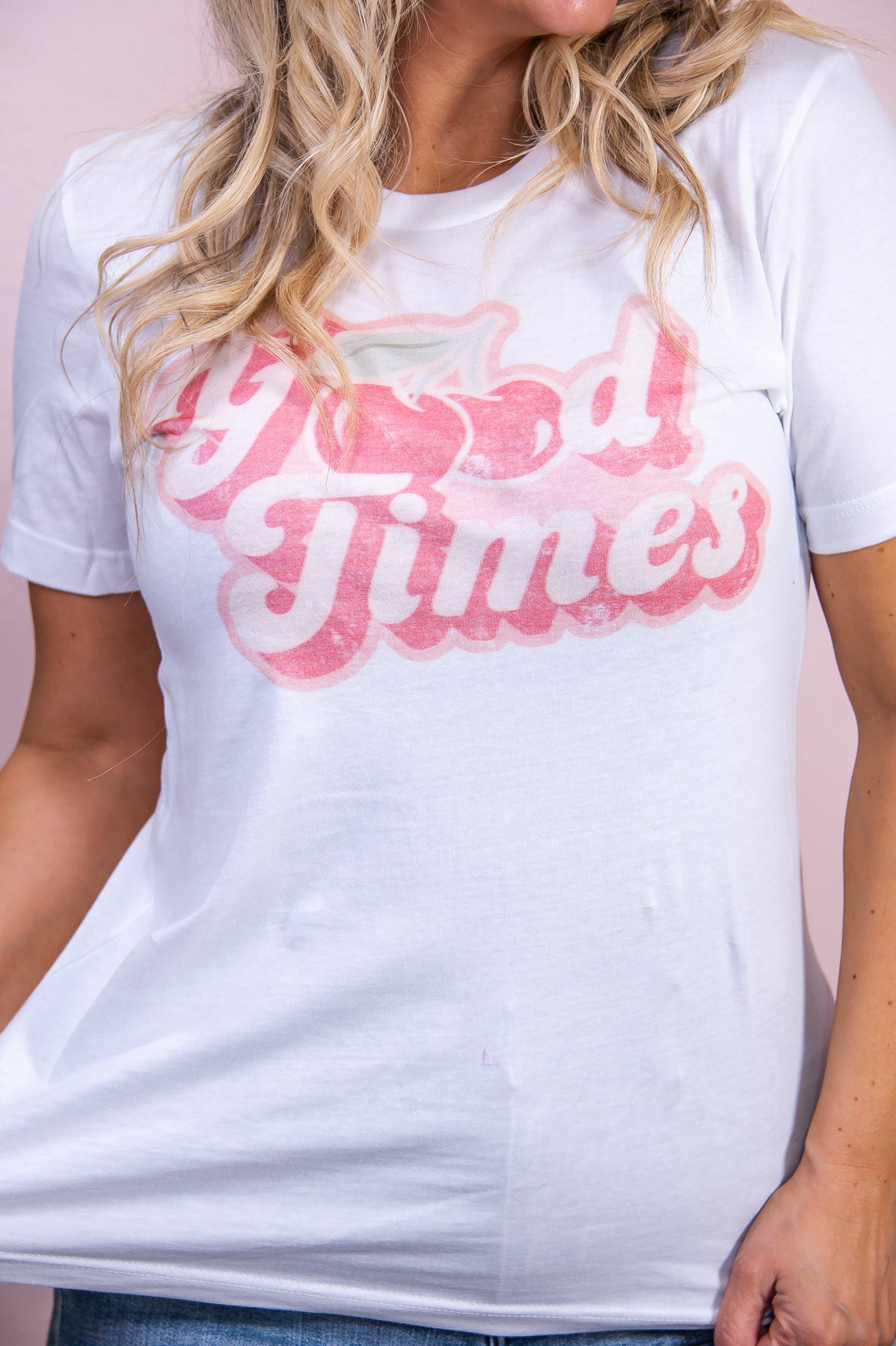 Good Times White Graphic Tee - A3256WH