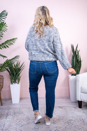 Nobody Does It Better Heather Gray Knitted Sweater - T10124HGR