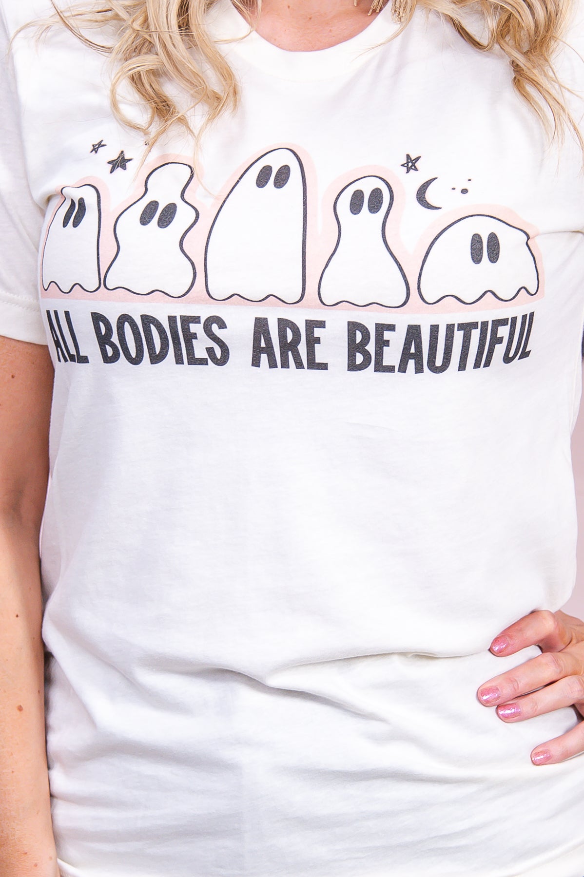 All Bodies Are Beautiful Natural Graphic Tee - A2958NA
