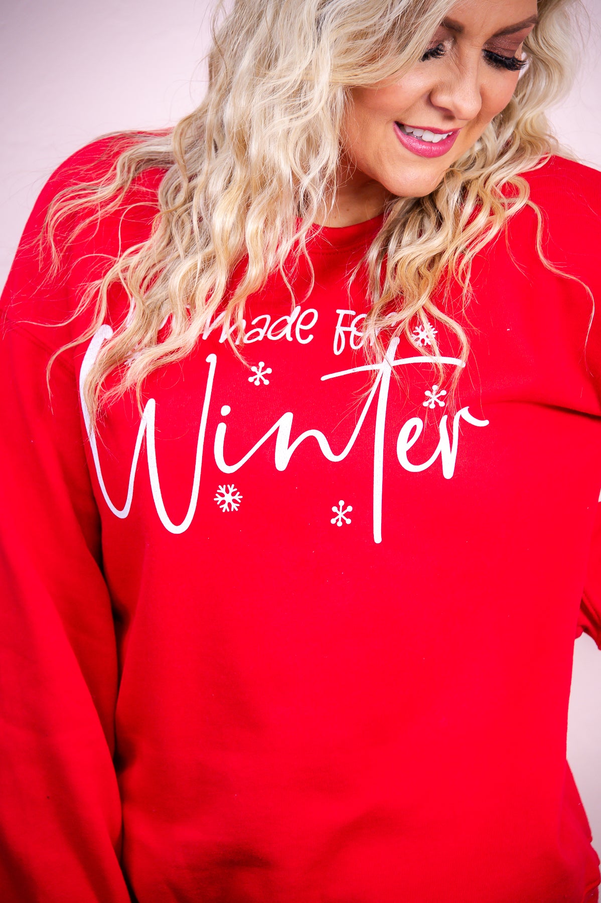 Not Made For Winter Red Graphic Sweatshirt - A3089RD