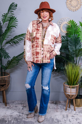 Pretty In Plaid Plaid/Crocheted Jacket - O5768RD
