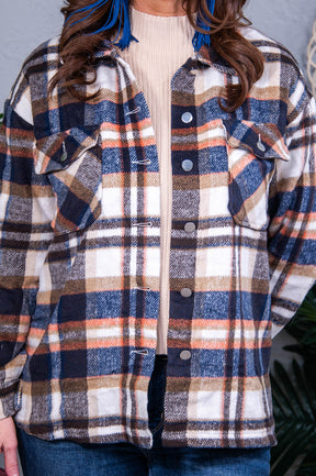 It's Open Season Plaid Shacket - O5750BL