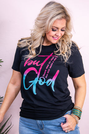But God Black Graphic Tee - A3285BK