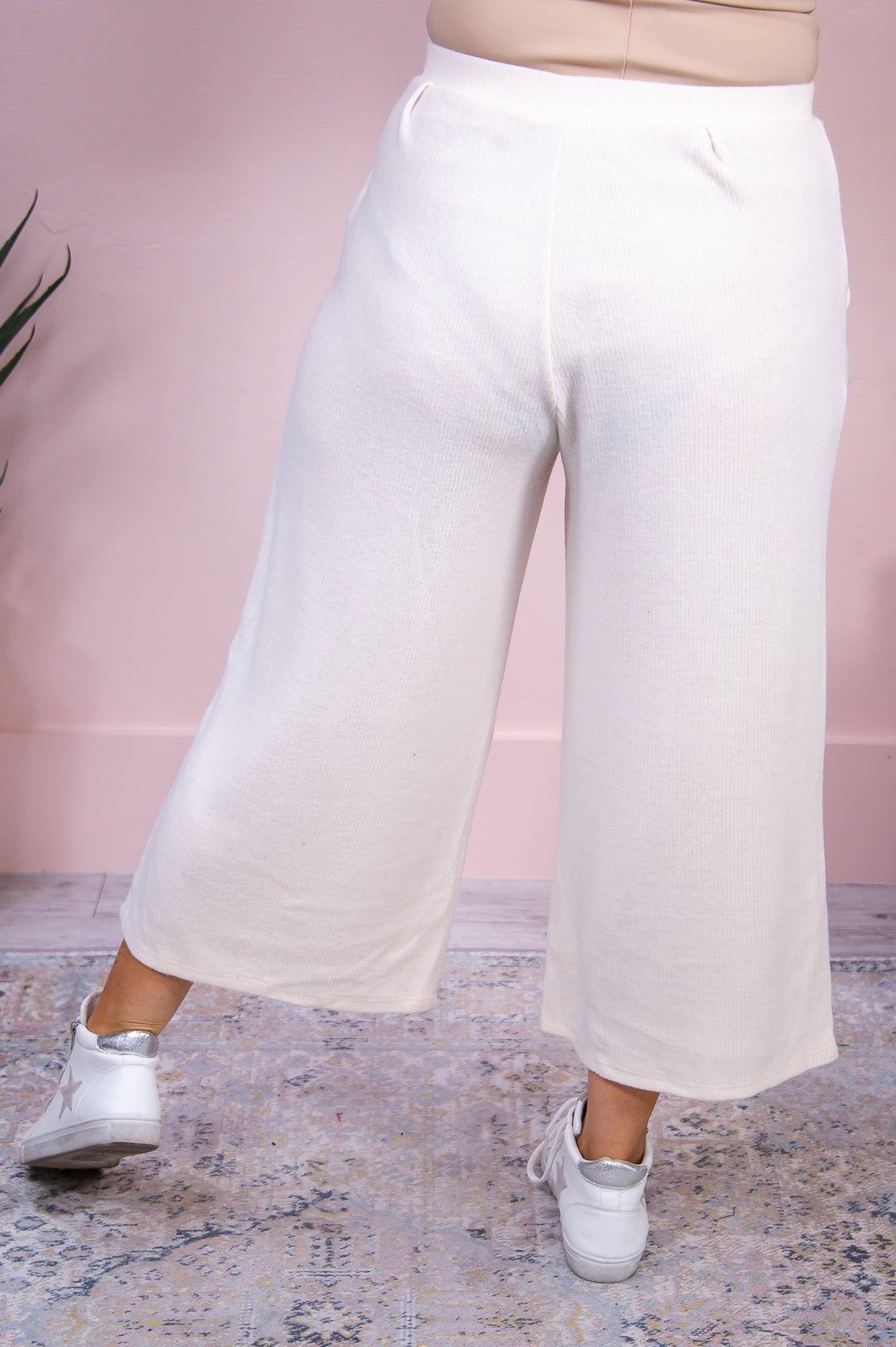 Keeping It Cozy Cream Solid Pants - PNT1544CR
