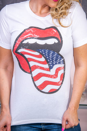 A Taste Of Freedom White Graphic Tee - A2794WH