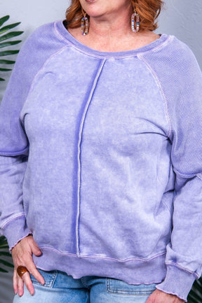 Secret Keeper Orchid Petal Sweatshirt Top - T11189OR