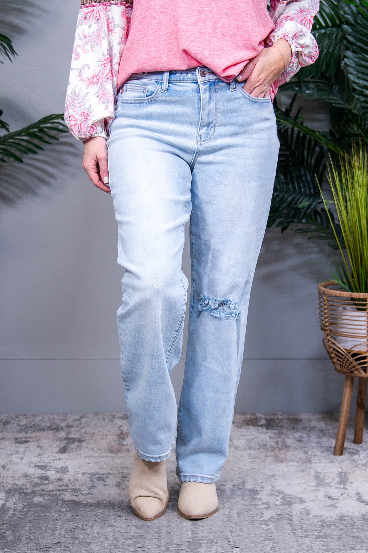 Parker High Rise 90's Straight Jeans - K1338DN
