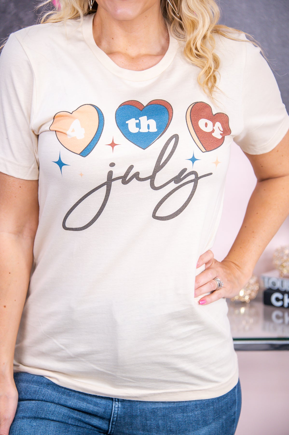 4th Of July Soft Cream Graphic Tee - A2803SCR