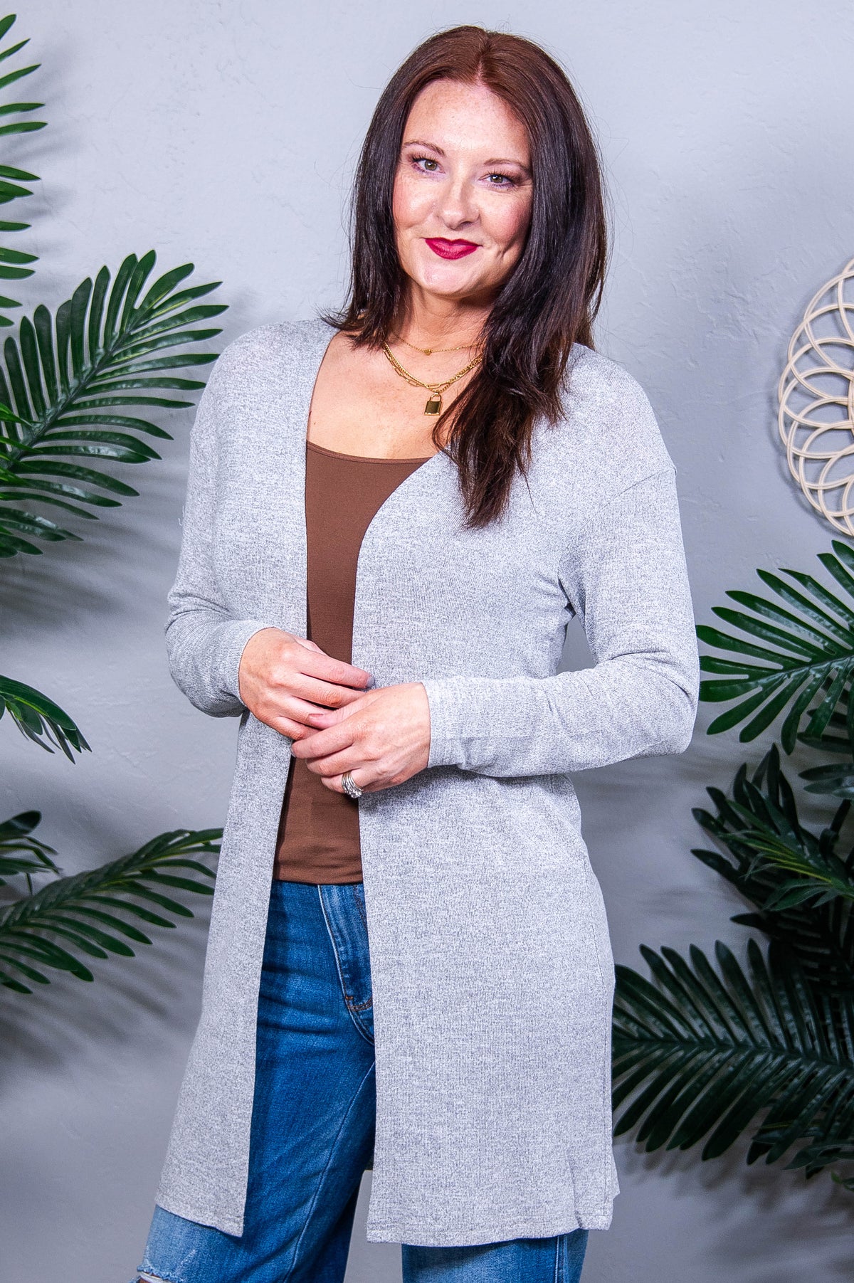 Wrapped In Your Arms Cardigan O5808GR