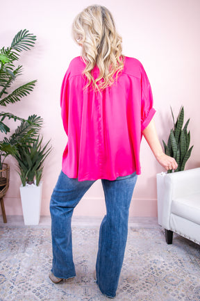 Classic Sophistication Hot Pink Solid Top - T8717HPK