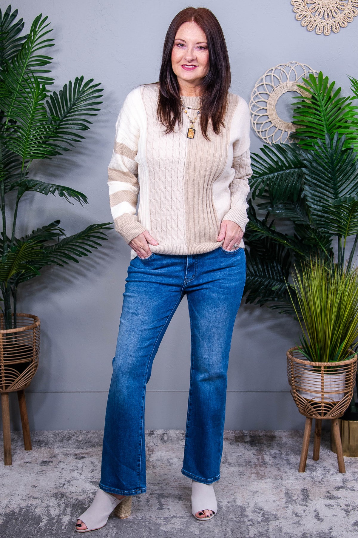 Caroline Mid Rise Ankle Jeans - K1323DN
