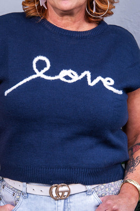 Feel The Love Cap Sleeve Knit Top