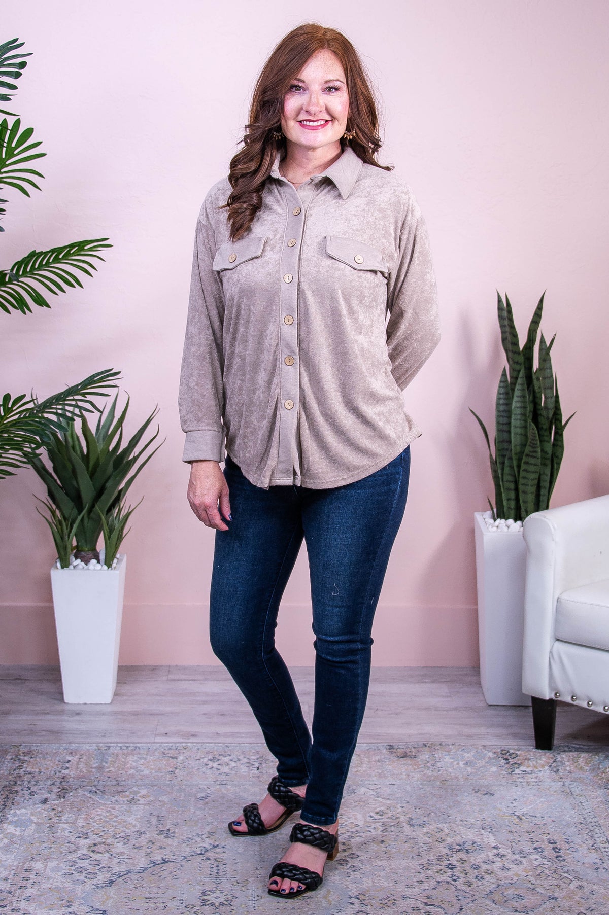 Arizona Nights Latte Solid Top - T10371LT
