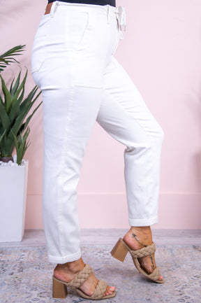 Brynn White Denim Jeans - K1140WH