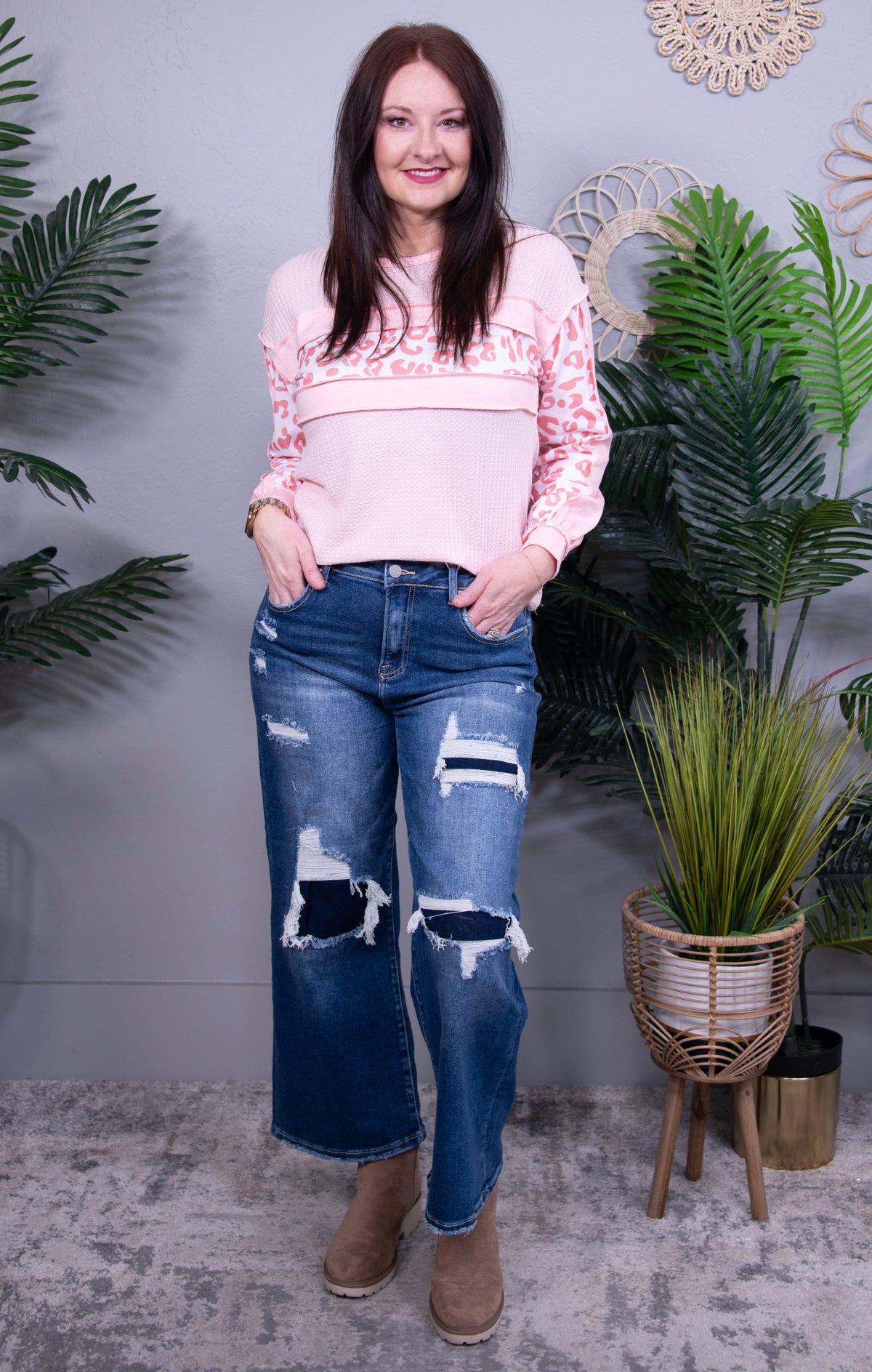 Fierce Never Fades Pink Stripe Top - T11018PK