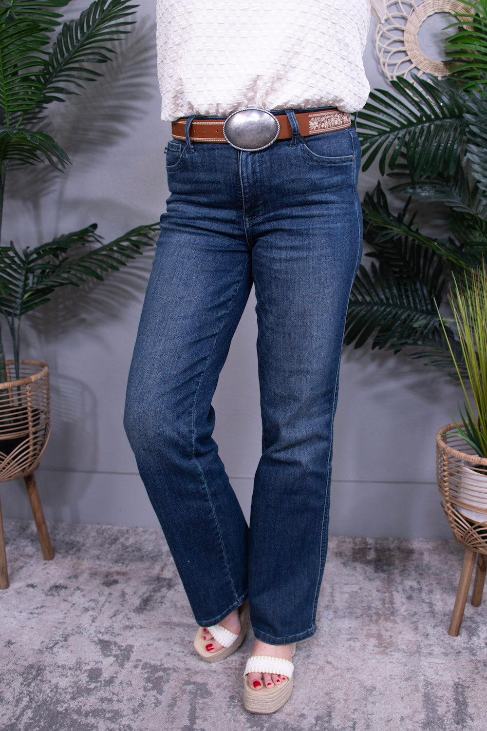 Madison Tummy Control Straight Jean - K1309DN