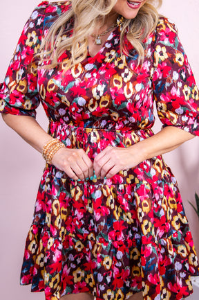 Power To Her Multi Color Floral Dress - D5298MU