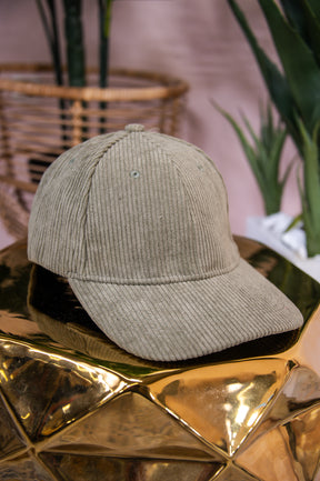 Olive Corduroy Hat - HAT1484OL