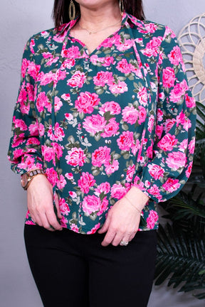 Fresh Is Key Floral Printed Puff Sleeve Top
