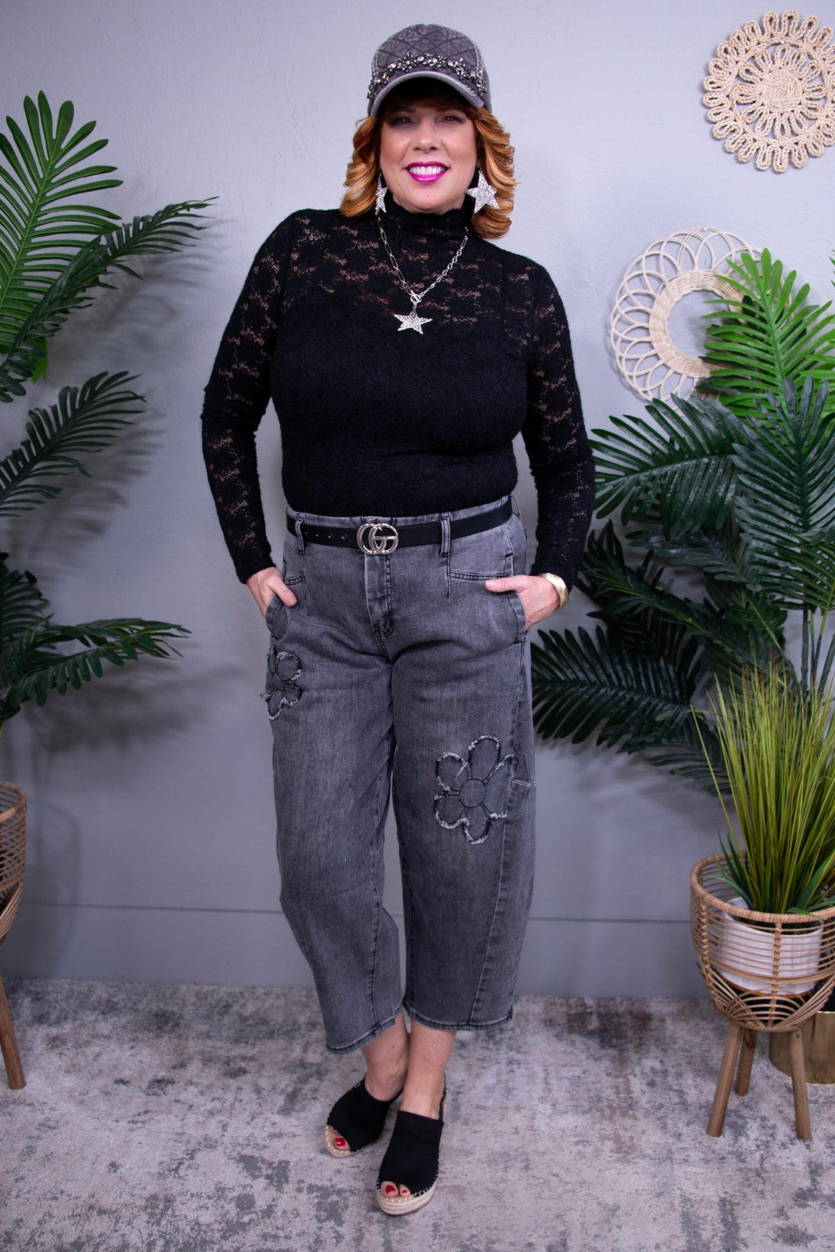 Cuteness Activated Black Lace Top
