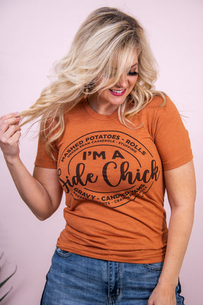 I'm A Side Chick Heather Autumn Graphic Tee - A3013HAU