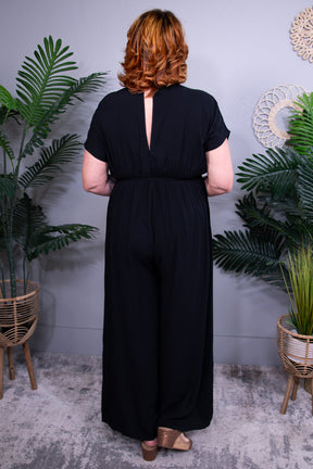 Vacay All Day Embroidered Ruched Jumpsuit