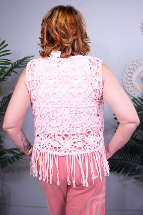 Fringe It Up Crochet Knit Top