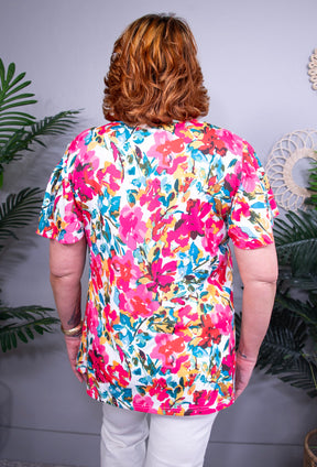 Promises Kept Multi Color Floral Top - T10941MU