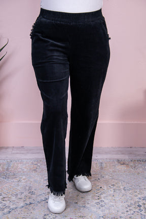 Couldn't Be Sweeter Black Solid Pants - PNT1497BK