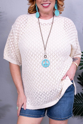 Cover With Style Side Slit Knit Top