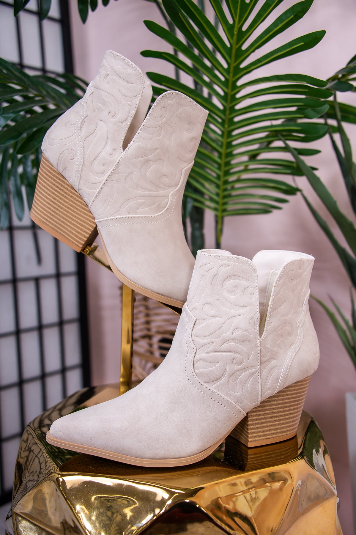 Kickin' It Country Style Stone Solid Booties - SHO2627ST