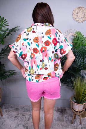 You're Still The One Pink Denim Shorts - I1549PK