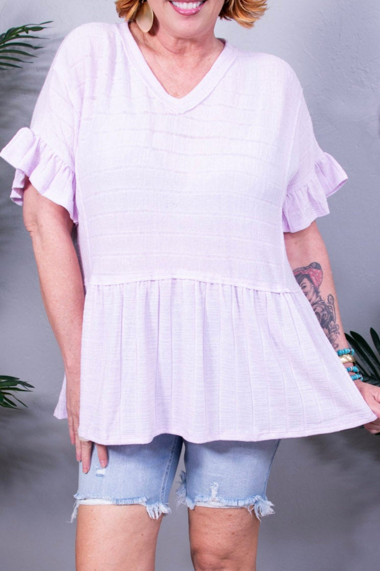 Can't Find the Words V-Neck Blouse- T11239LV