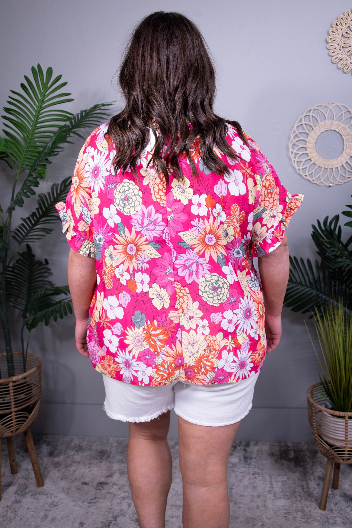 Freshly Blossomed Floral Print Ruffle Top - T11181RO