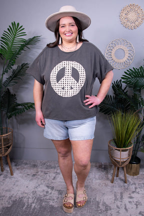The Peace Movement Mineral Wash Top - T11278CH