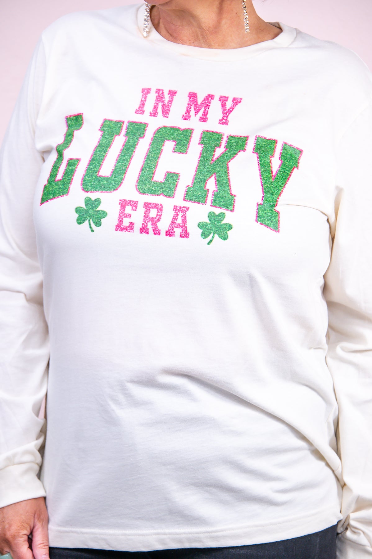 In My Lucky Era Natural Graphic Tee - A3174NA