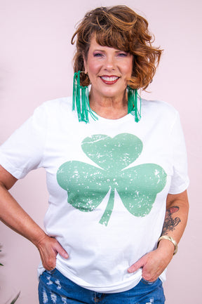Luck Of The Irish White Clover Graphic - A3170WH