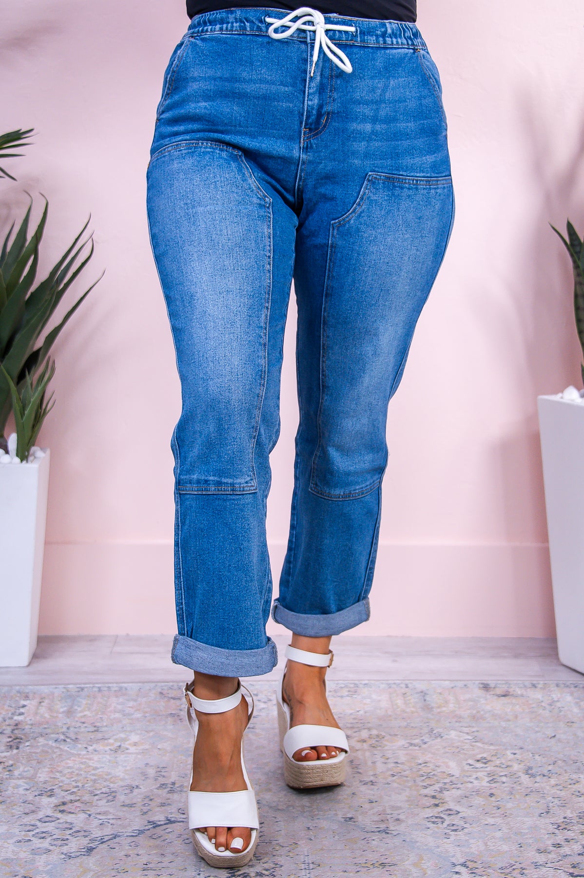 Christa Medium Denim Jeans - K1158MDN