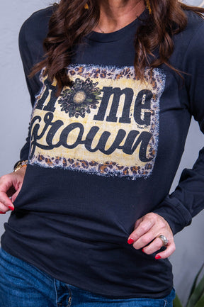 Home Grown Dark Gray Graphic Tee - A3655DGR