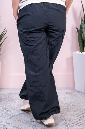 A Day On The Town Black Solid Pants - PNT1556BK