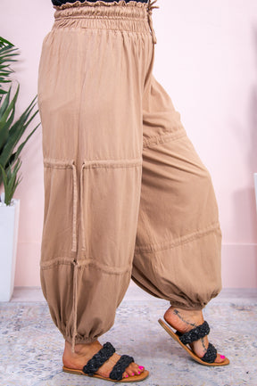 Best Intentions Taupe Solid Pants - PNT1560TA