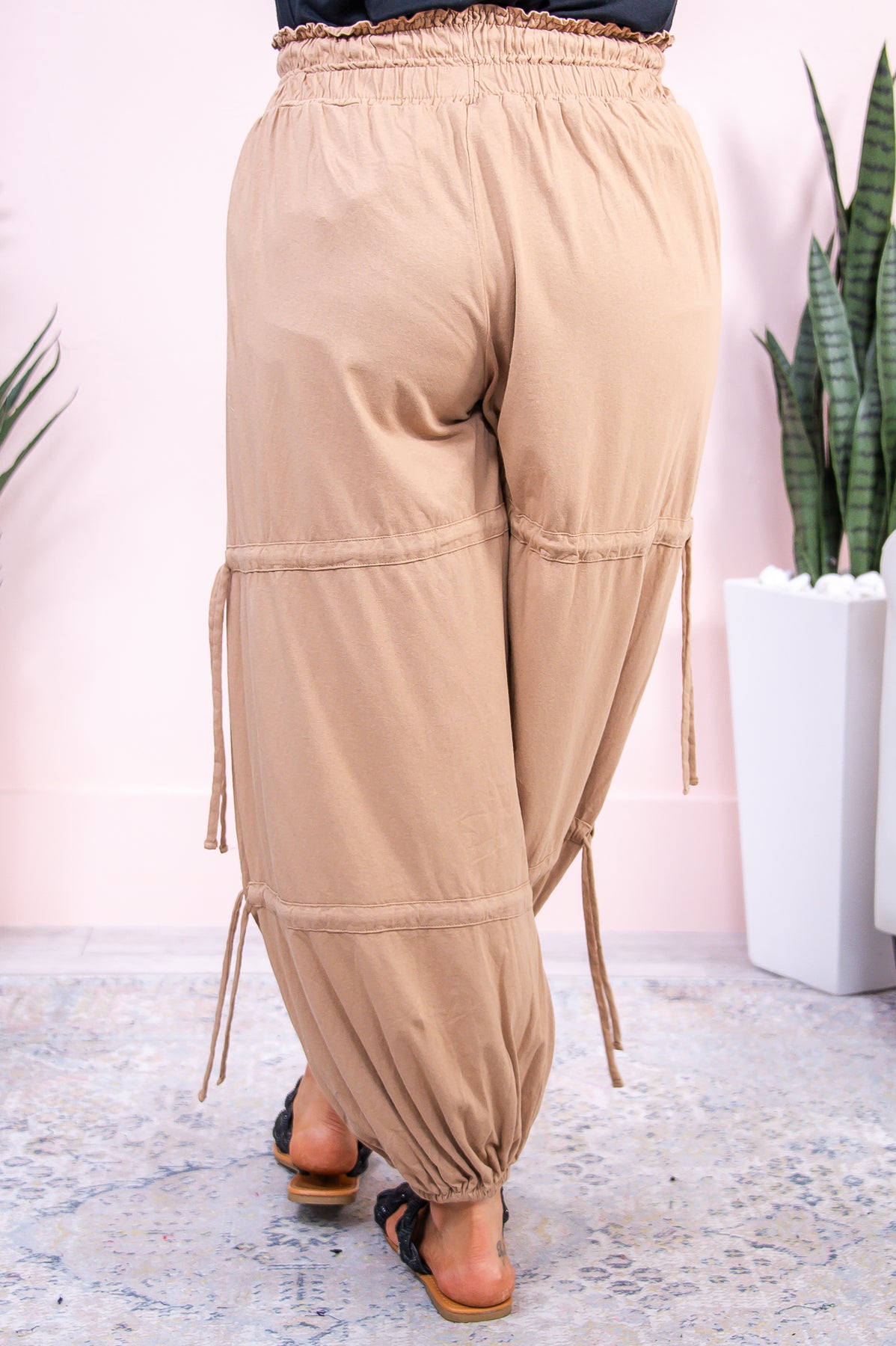 Best Intentions Taupe Solid Pants - PNT1560TA