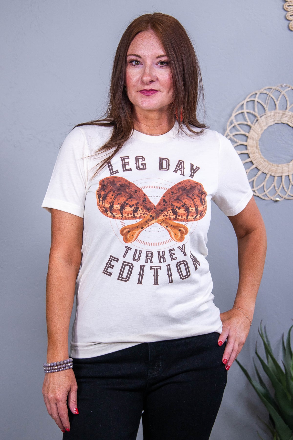 Leg Day, Turkey Edition Natural Graphic Tee - A3671NA