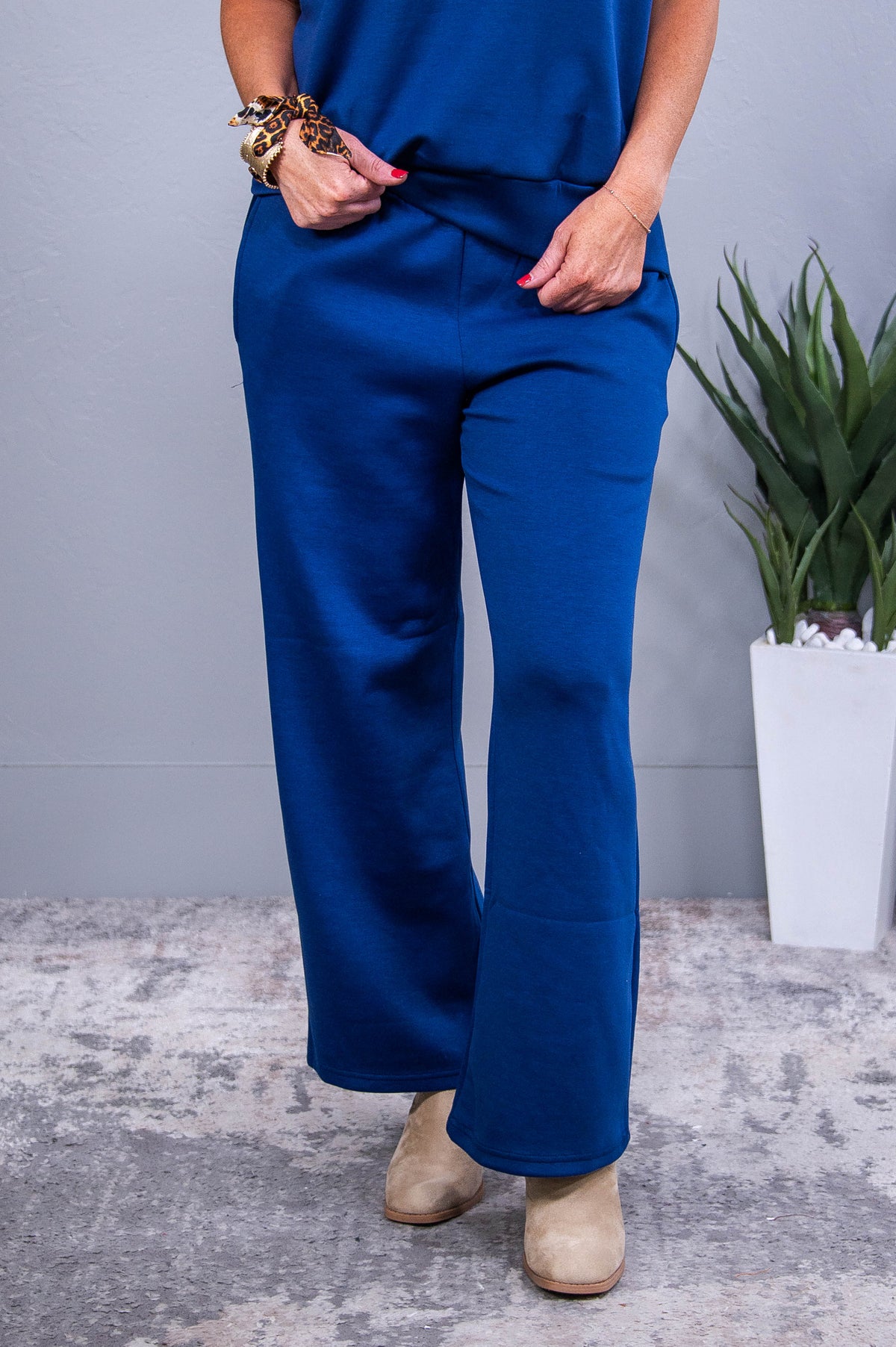 Travel Collection Catalina Navy Solid Pants - PNT1734NV