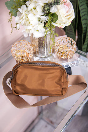 Flirty Allure Brown Solid Crossbody Bag - BAG1846BR