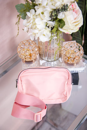 Flirty Allure Pink Solid Crossbody Bag - BAG1843PK