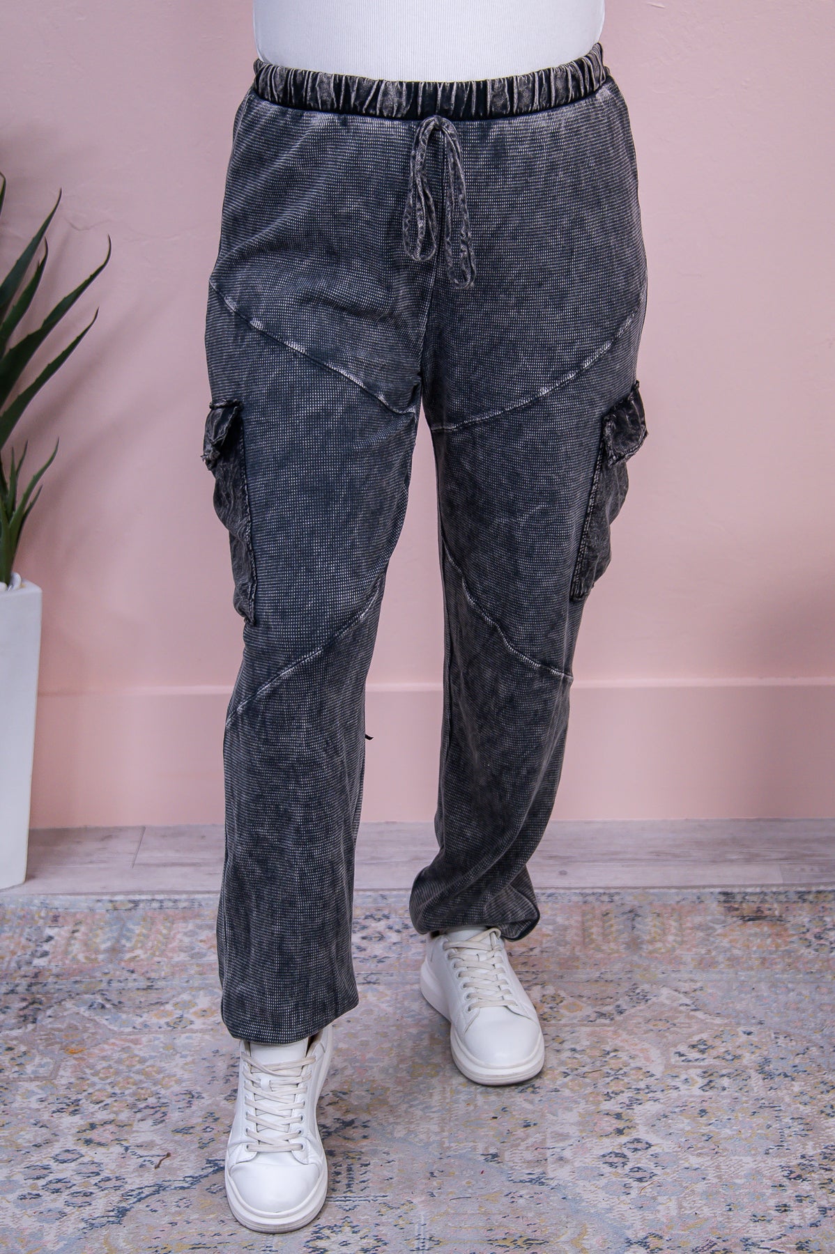 Blessings In Disguise Vintage Black Joggers - PNT1518VBK