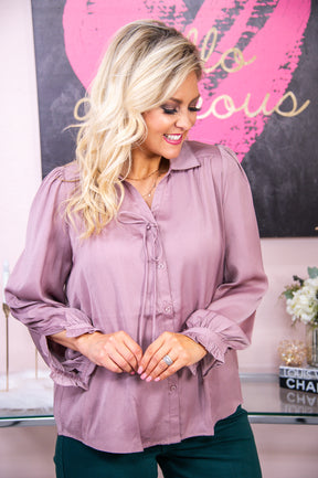 Real Ambition Dusty Rose Solid Top - T7699DRS