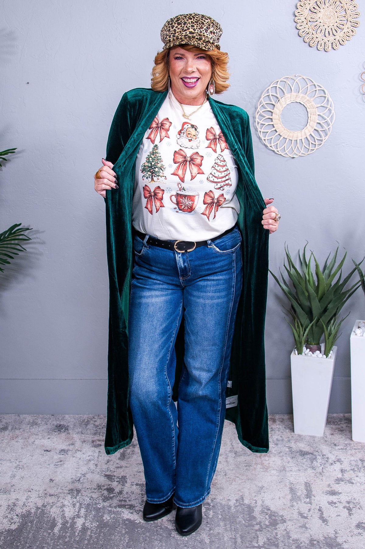All You Need Is Christmas Natural Christmas Printed Graphic Tee - A3699NA